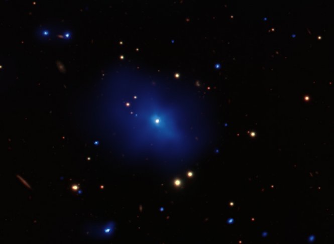 Galaxy Cluster, Quasar 3C 186 Foto: Chandra