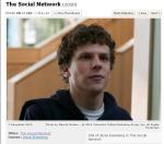 Jesse Eisenberg, interpretul rolului Mark Zukerberg („The Social Network”) - printscreen de pe imdb.com