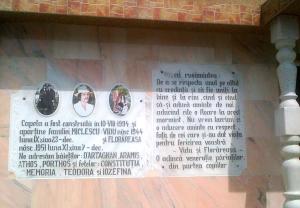 Inscripţie pe un cavou1. Foto (cu telefonul): Călin Hera