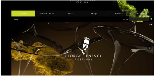 Printscreen site Festivalul Internaţional "George Enescu"