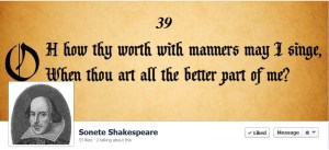 Cap de pagină de Facebook (Sonete Shakespeare). De văzut!