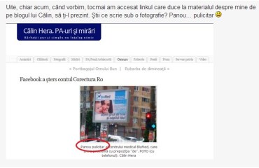 'Greşeala" semnalată de Evelin (Corectura.ro). Printscreen de pe Ziarul Metropolis