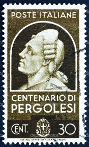 Timbru emis în Italia în onoarea lui Pergolesi