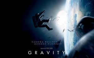 Afişul filmului Gravity, nominalizat la Premiul Oscar pentru cel mai bun film