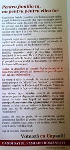 Fluturaş Iulian Capsali, bărbatul cu barbă, partea cu text.