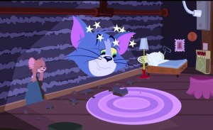 Tom şi Jerry, secvenţă din filmul "Exerciţiu de tras la ţintă". Sursa: boomerang-tv.ro
