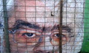 Vedere din Bucureşti. Bărbosul din Zilele Babelor, de la staţia CFR Progresul. Foto cu telefonul: Călin Hera