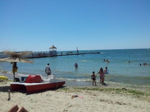 Colț de plajă la Balcic. Foto cu telefonul: Călin Hera