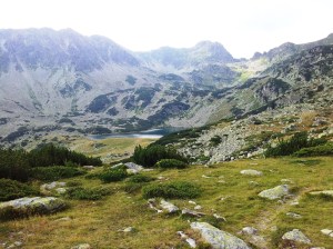 Munții Retezat. Lacul Ana văzut de lângă Bucura. Foto cu telefonul: Călin Hera
