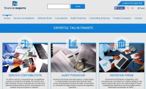 Prima pagină a site-ului FinancialExperts.ro