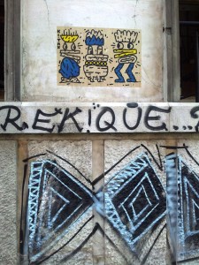 Vedere din București. Graffiti în spatele Bisericii Kretzulescu. Foto cu telefonul: Călin Hera