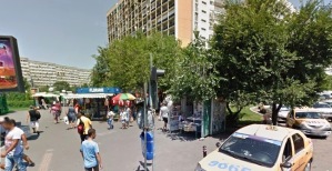 Vedere din București. Colț de rai al manualelor din fața magazinului Obor. Sursa: streetview / iulie 2014