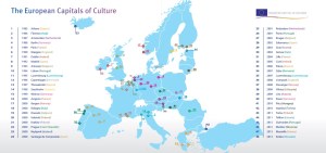 Lista capitalelor europene ale Culturii. Sursa: ec.europa.eu