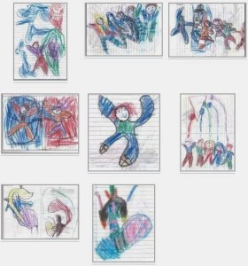 Personaje ale unei povești pe care a inventat-o Radu