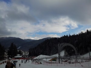 Fun Park. Pârtia pentru începători, Bușteni. Foto cu telefonul: Călin Hera