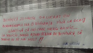 Vedere din București. Bormașina de la ora 8. Sursa: Călin Hera