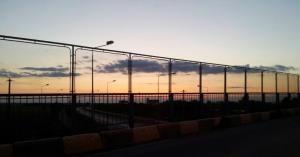 Apus de soare pe Autostrada Soarelui. Foto: Călin Hera