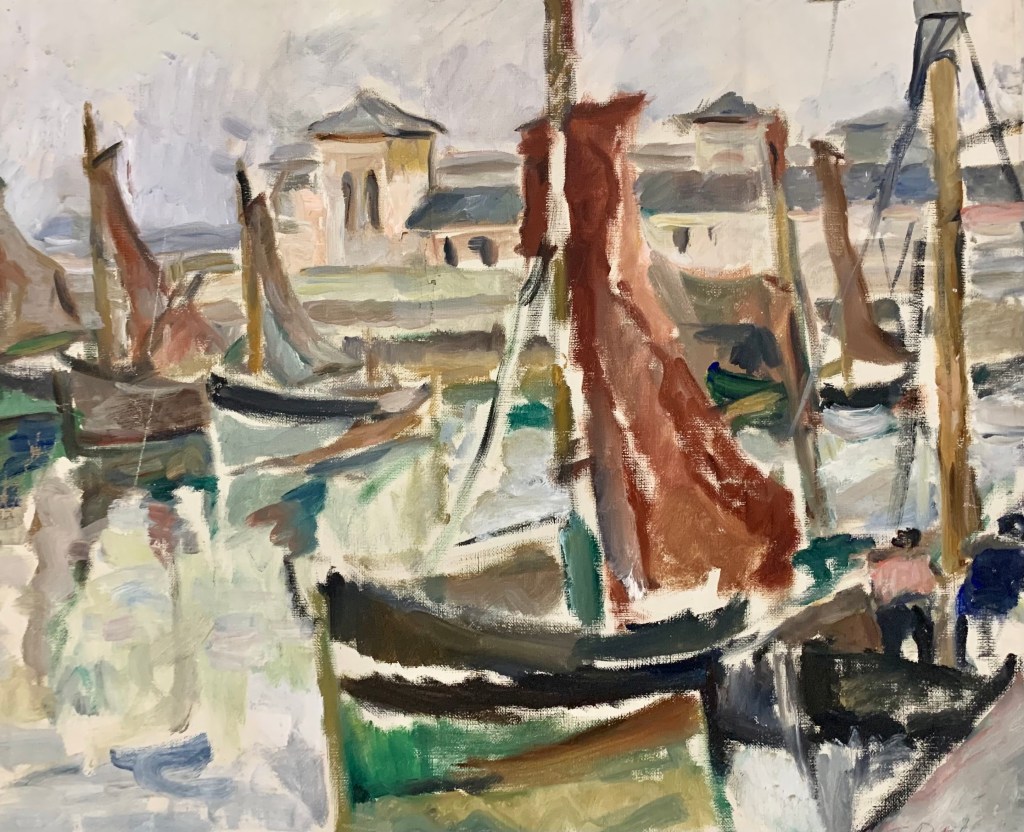 Florența Pretorian_Peisaj cu bărci (1930-1935)