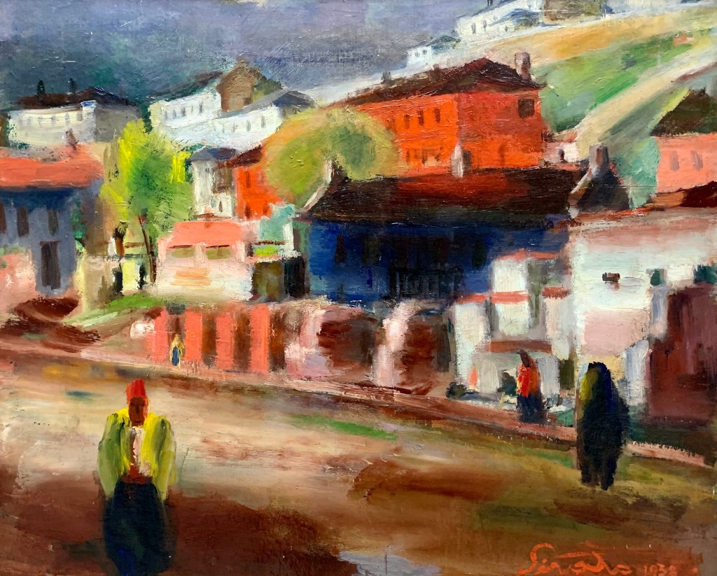 Francisc Șirato_Stradă din Balcic, după ploaie (1938)